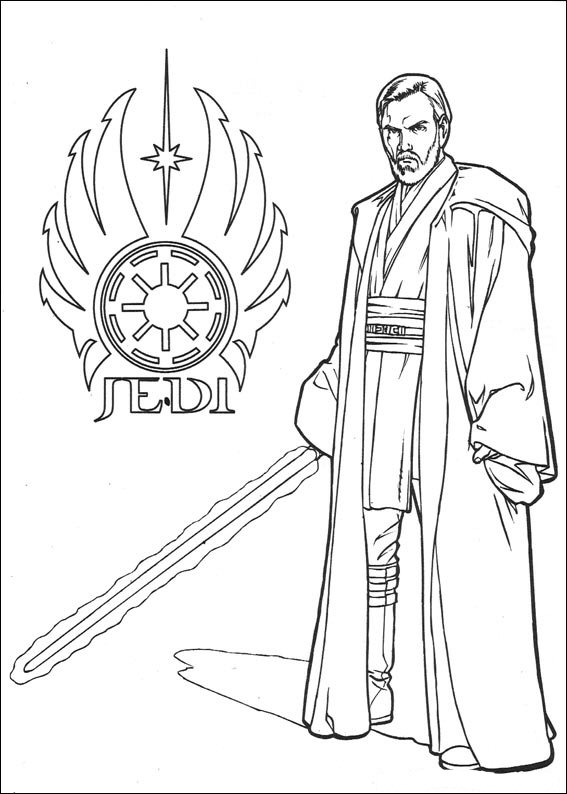 Plansa de colorat cu Star Wars 79 87